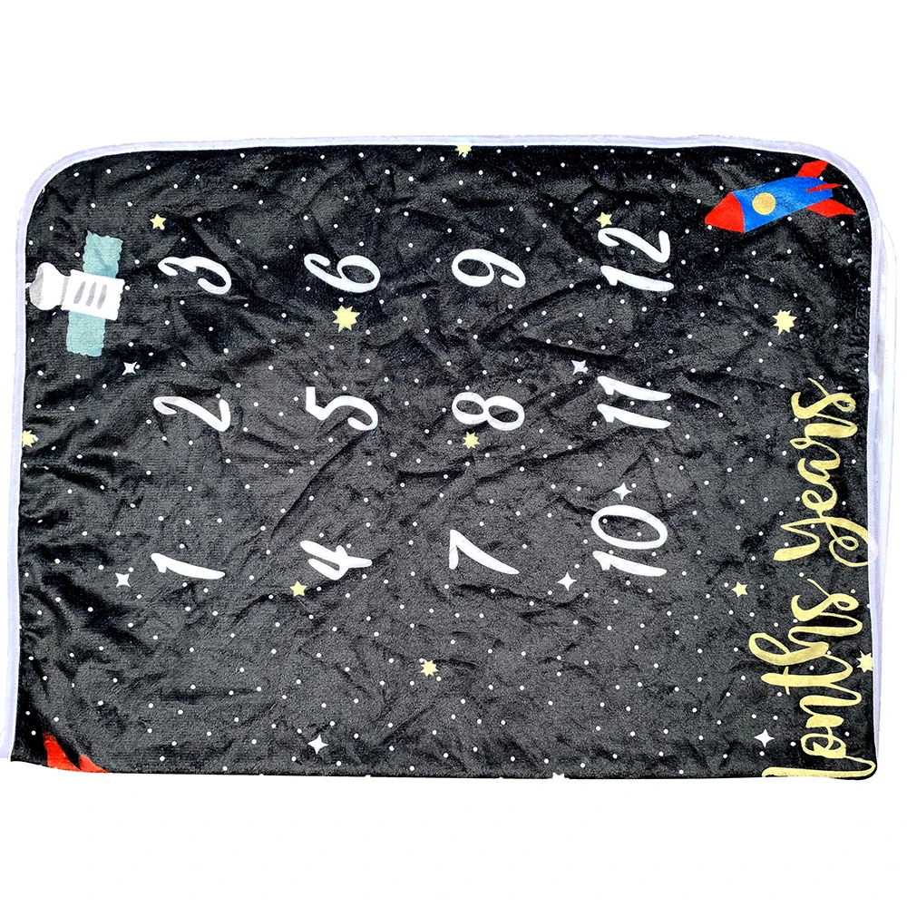 Детское фланелевое одеяло веха небо луна звезды пеленание белье для коляски