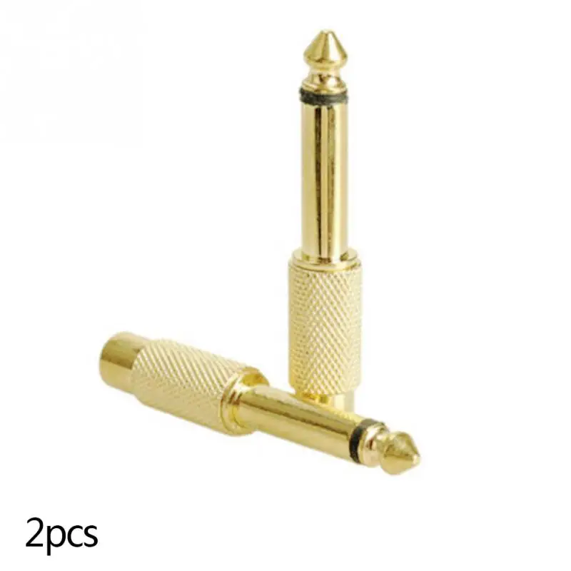 2x6 35 мм 1/4 "моно Мужской Джек RCA гнездовой разъем аудио кабель адаптер конвертер |