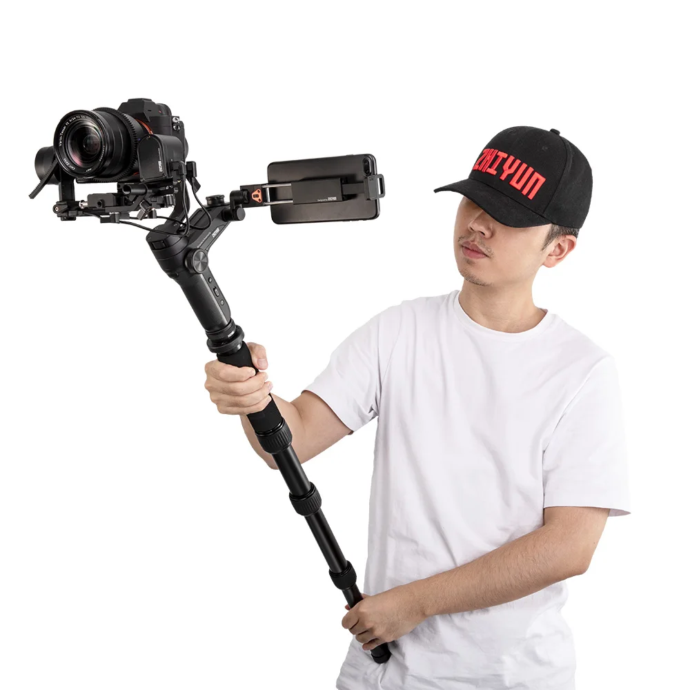 Алюминиевый мини-монопод для Zhiyun Weebill Lab S Аксессуары удлиняющий полюс кран 2 3 Гладкий 4 кран Плюс/м DSLR камера стабилизатор
