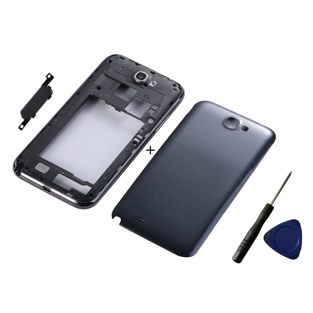 Чехол средней рамки корпуса для Samsung Galaxy Note 2 GT N7100 + задняя крышка аккумулятора