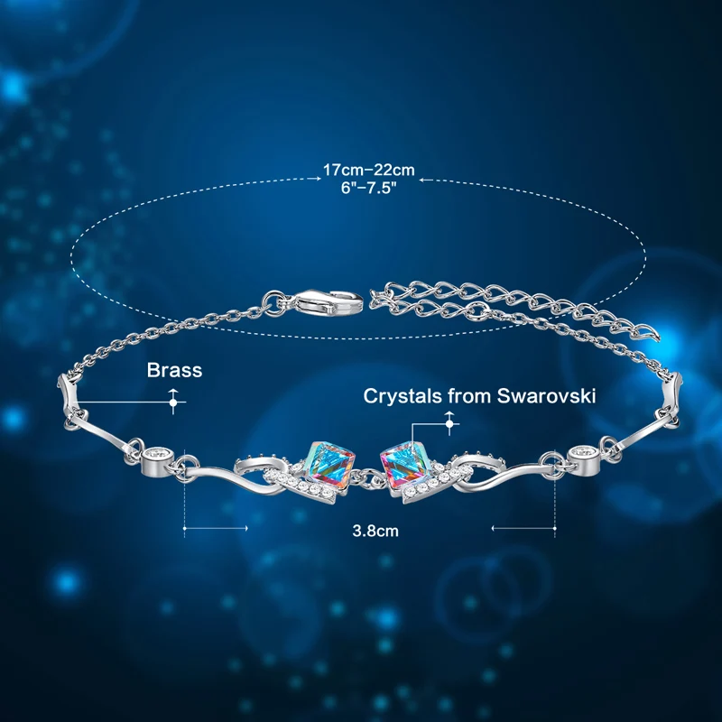Cdyle украшенный кристаллами женские модные ювелирные изделия Свадебный
