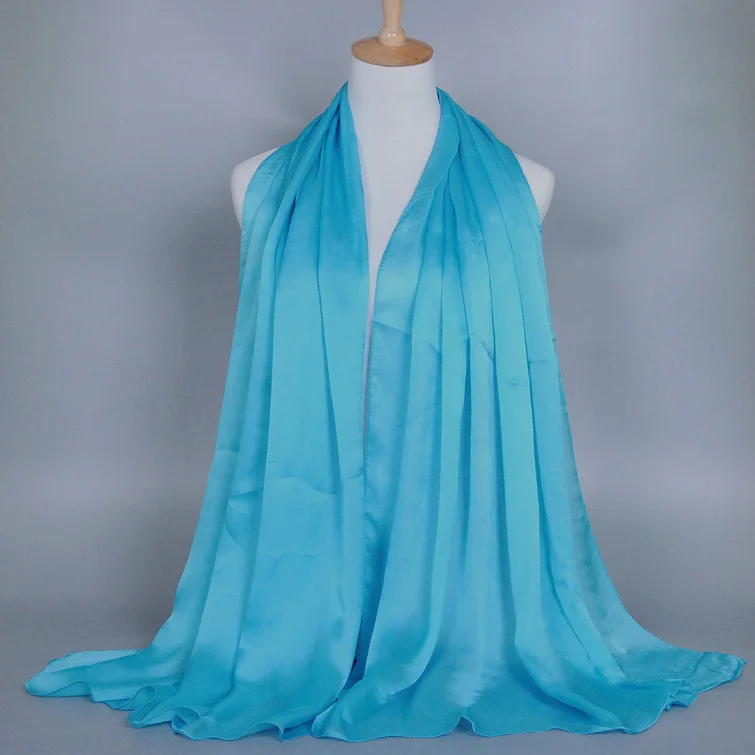 2015 NEW COLOR satin silk printe solid color shawls nice long plain polyester popular head muslim scarves/scarf 10pcs/lot | Аксессуары