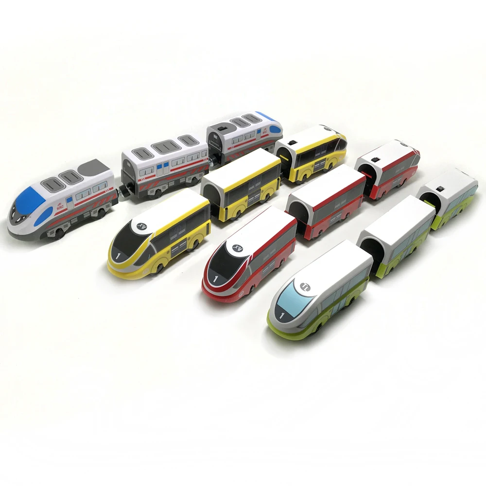 Бесплатная доставка RRC EMU Электрический поезд набор деревянный трек автомобиль