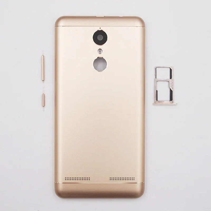 Gold K6 Power BaanSam, чехол на заднюю крышку батарейного отсека для lenovo K6 power K33a42 с кнопками громкости питания+ лоток для sim-карт - Цвет: Gold K6 Power