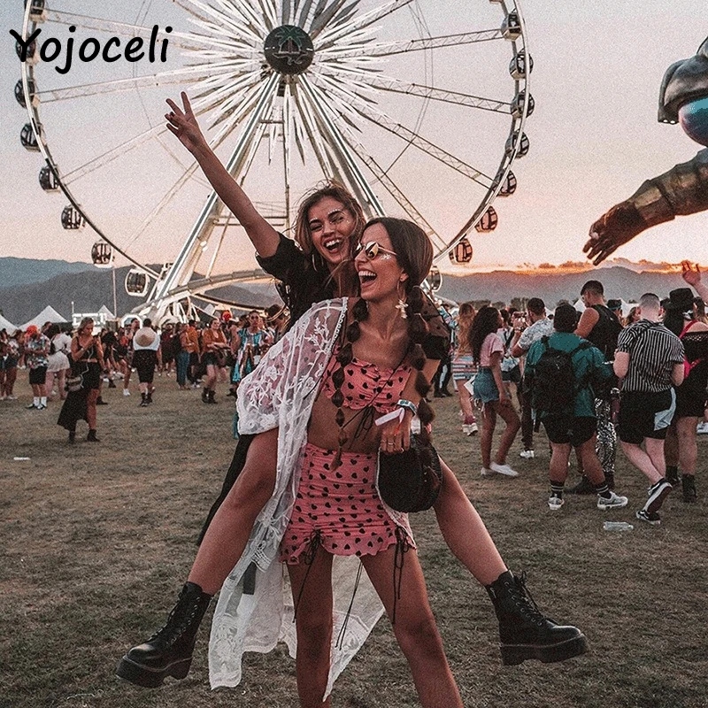 Yojoceli/2019 летнее платье с принтом сердца вечерние платья открытыми плечами Клубное