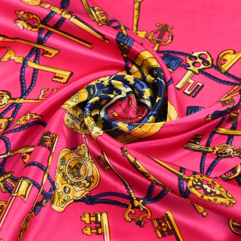 Роскошные квадратные шарфы для женщин рабочая одежда модный брендовый