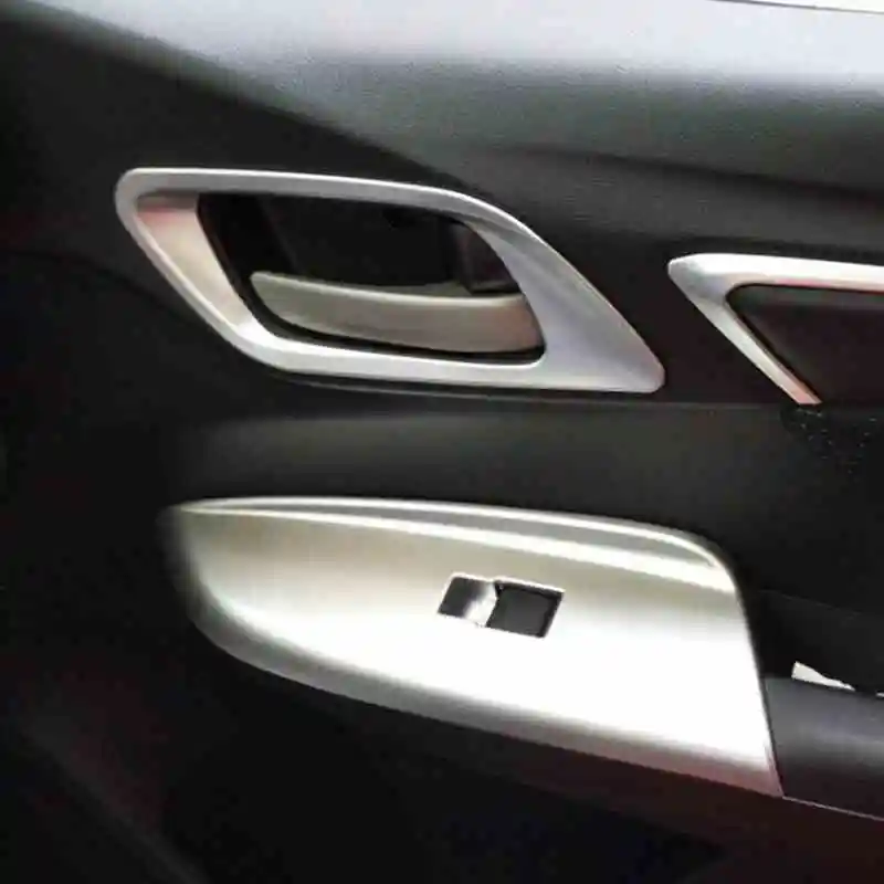 ABS пластик внутренняя Автомобильная дверная ручка чаша рамка отделка наклейка