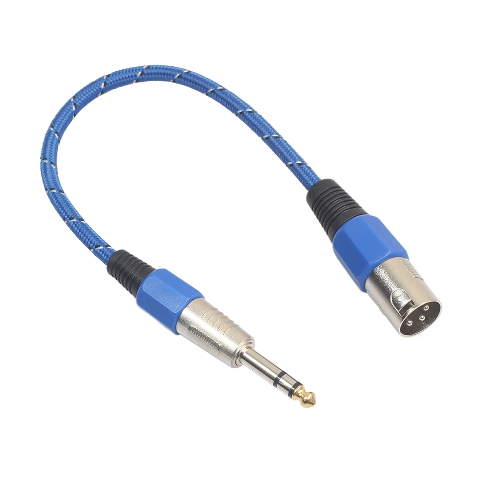 REXLIS 30 см нейлон плетеный стерео 6 5 мм Jack Male к XLR микрофон микшер усилитель