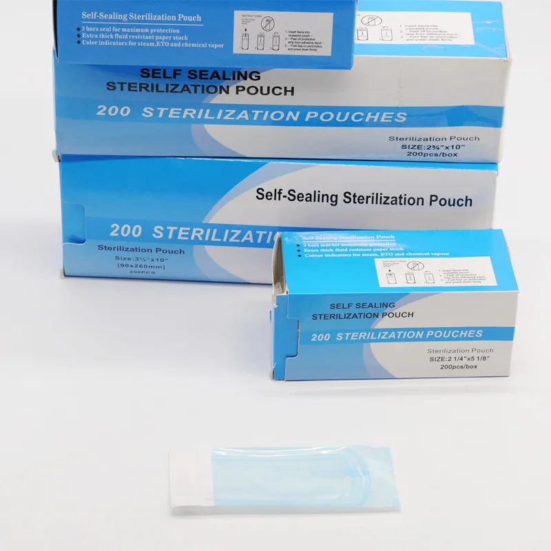 

5 Sizes Dental Lab Self-Sealing Sterilization Bag Disposable Pouches Dual Indicators Dentistry Clinic Supplies