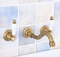 bathtub basin antique brass bathroom sink mixer tap faucet 3 pcs faucets dual handle sink mixer tap zsf532