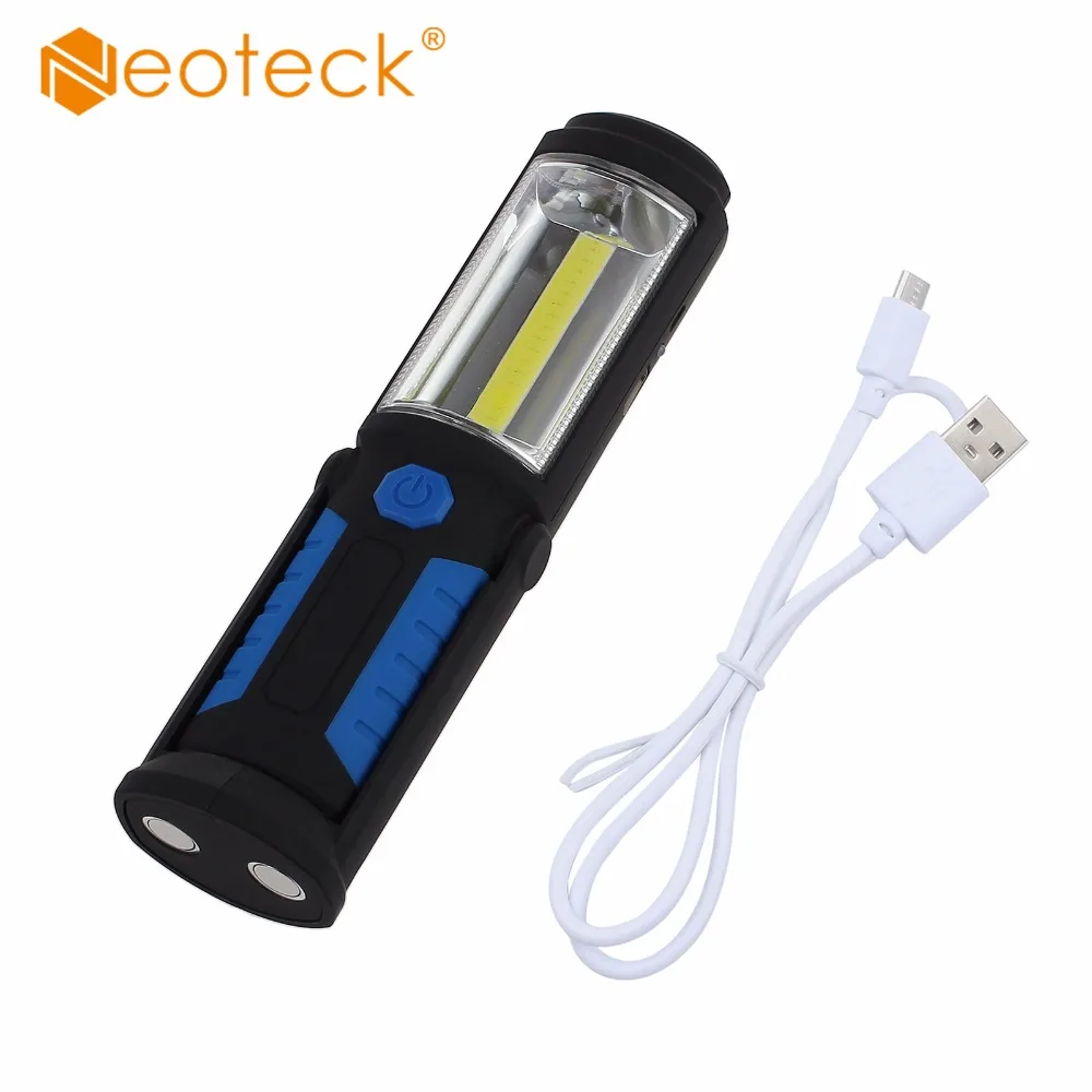 Neoteck ультра яркая светодиодная лампа для кемпинга перезаряжаемая Двухрежимная COB