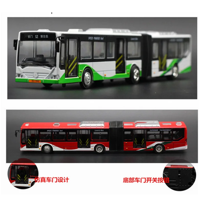 Новинка 1:18 удлиненная Автомобильная модель с двойным автобусным сплавом шина