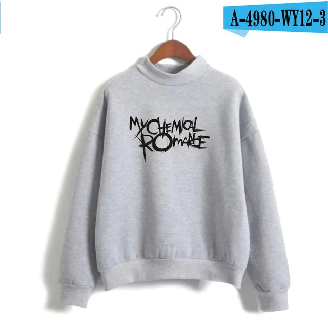 gray My Chemical Romance толстовки мужские женские черные парад панк эмо рок Толстовка свитер осень зима спортивный костюм топы водолазка Одежда - Цвет: gray