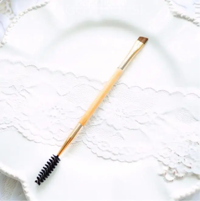 Распродажа Бамбуковая ручка макияж двойная головка кисть для смешивания