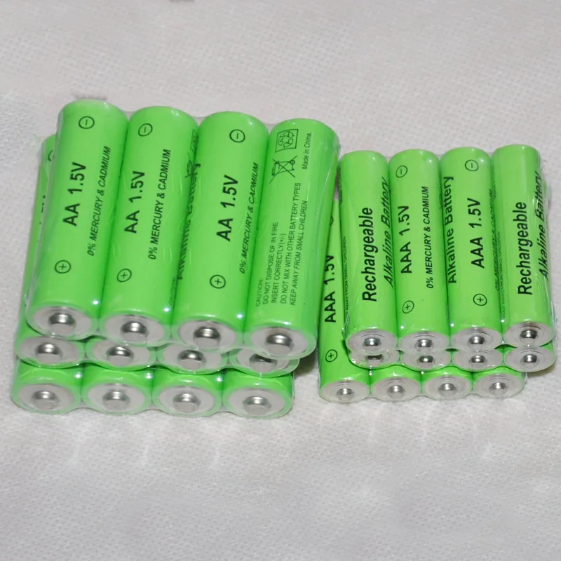 24-32 шт 1,5 V AA Аккумуляторная батарея AAA щелочная батарея 2000-3000mah фонарь для игрушек Часы MP3-плеер Замена Ni-MH батареи