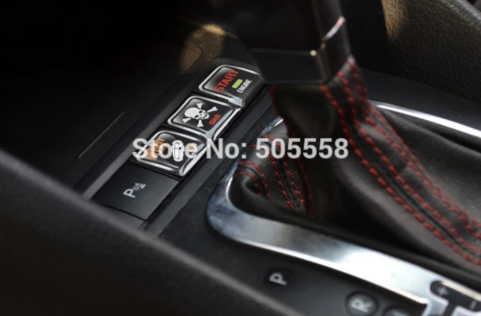 6 шт./компл. 3D панели приборов для салона автомобиля переключатель наклейка VW GOLF