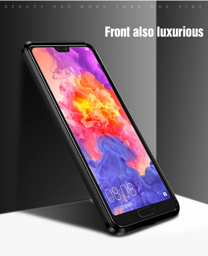 Для huawei P20 чехол P20 Pro металл+ Чехлы с закаленным стеклом Vpower чехол Цветная гладкая задняя защитная крышка P 20 Pro металлический корпус