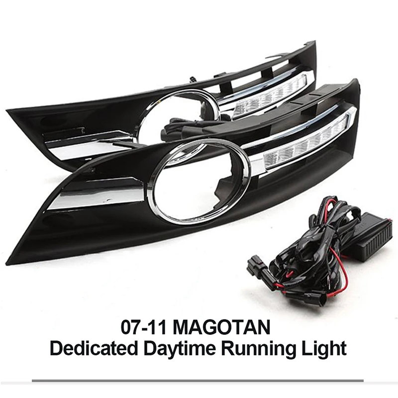 ROADOT drl светодиодный светильник дневного света для Volkswagen VW Passat B6 2007 2008 2009 2010 2011 2012