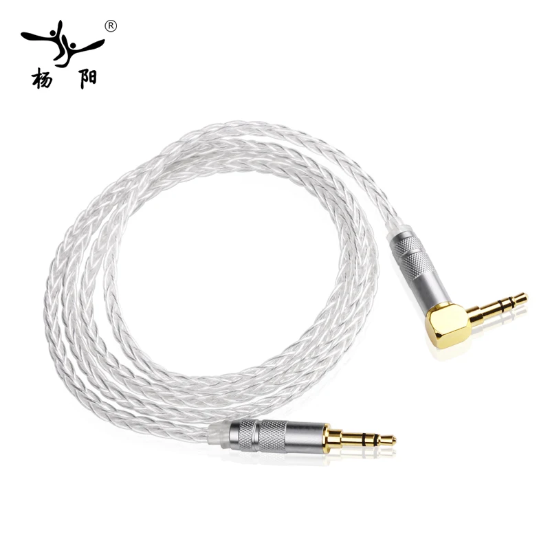 YYAUDIO Y 8 Hifi 3 5 мм AUX кабель высокого качества 7N OCC позолоченный штекер до аудио