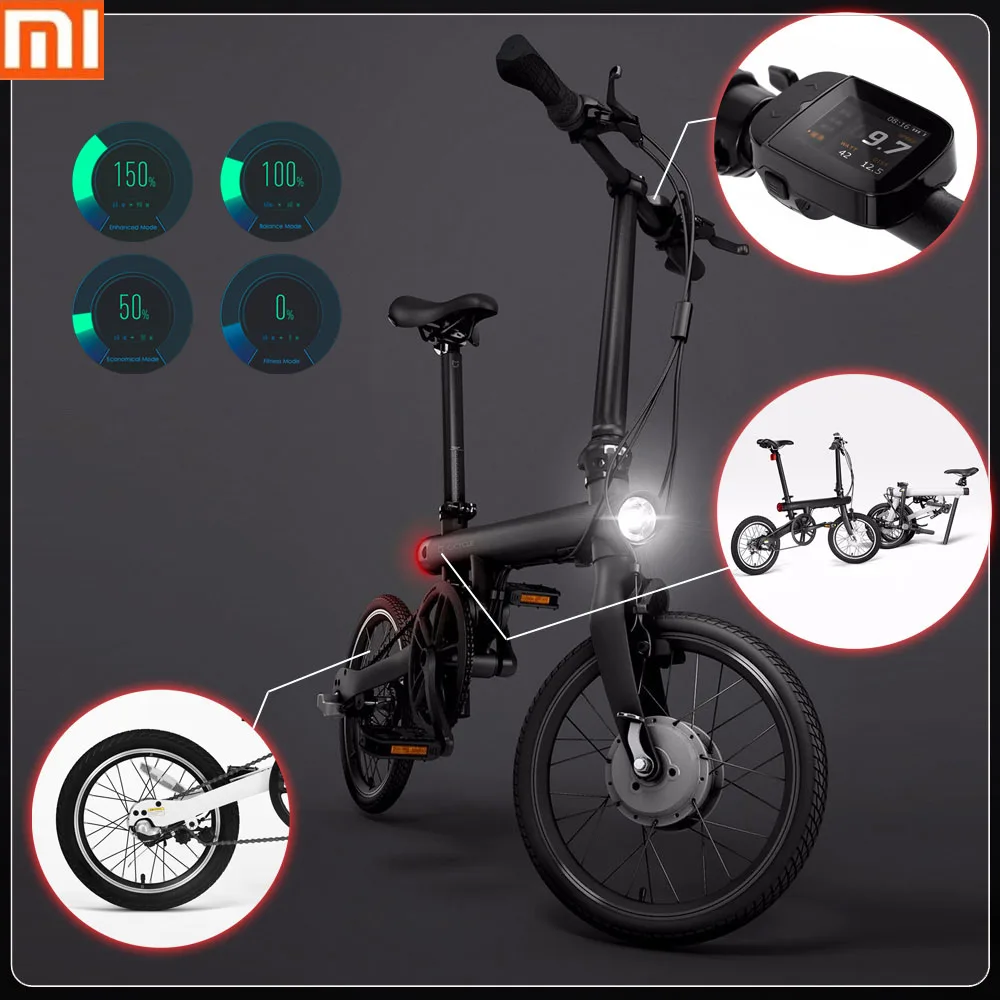 100% Оригинальный Xiaomi QiCYCLE-EF1 складной электрический велосипед Bluetooth умный 16 дюймов