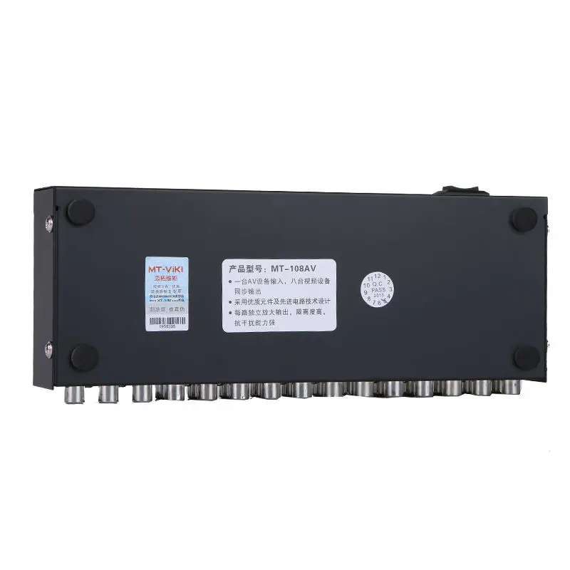 RCA AV сплиттер 8 портов Видео Аудио Дистрибьютор ТВ дисплей такое же изображение