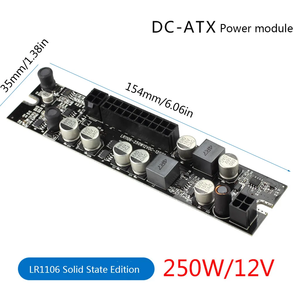 Блок питания постоянного тока ATX 12 в 250 Вт блок Pico 24pin MINI ITX DC для автомобиля PC