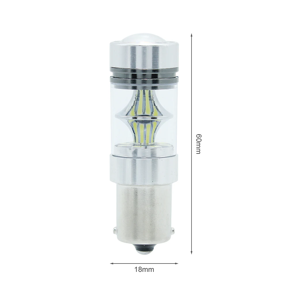 ANBLUB H7 светодиодный 3030 SMD 20 светодиодный s Противотуманные фары Дневные Фары Светильник 12V 100W Супер яркая Автомобильная Противо-Туманная фонаря ламповый патрон светильник лампочка 1156 BA15S P21W 6000K