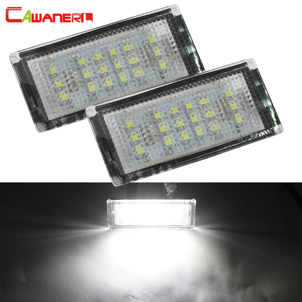 

Cawanerl For BMW E46 2 Door Facelift E46 M3 2004-2006 Car Accessories Canbus LED Bulb Number License Plate Light White 12V
