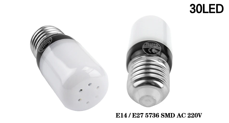 Светодиодный кукурузы E14 светодиодный лампы E27 светодиодный светильник SMD5736 220 V светодиодный лампы 20 30 46 81 100 Светодиодная люстра светодиодный светильник домашний Декор без мерцания