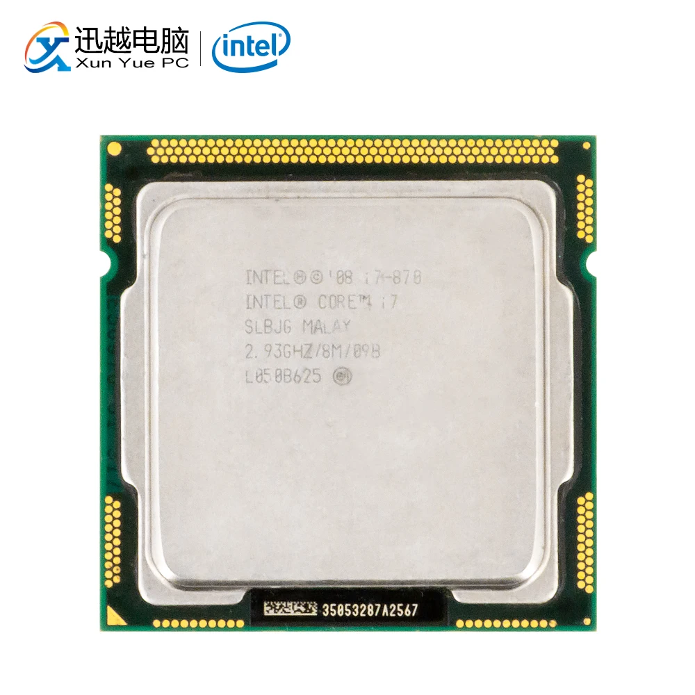 Intel Core i7 870 Desktop Processor i7-870 Quad-Core 2.93GHz 8MB L3 Cache LGA 1156 Used CPU | Компьютеры и офис
