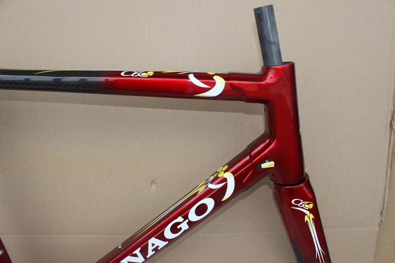 Красный colnago C60 карбоновая рама для шоссейного велосипеда из углеродного волокна, карбоновая рама для велосипеда, размер XS s m l xl