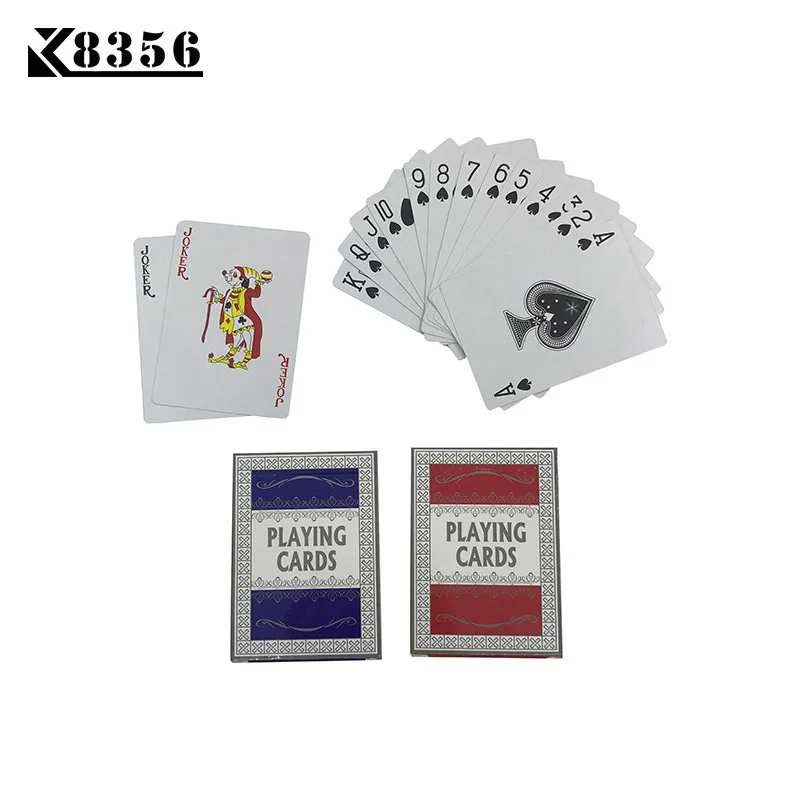 K8356 бумажные игральные карты игра 1 набор маленькие буквы Техасский Холдем