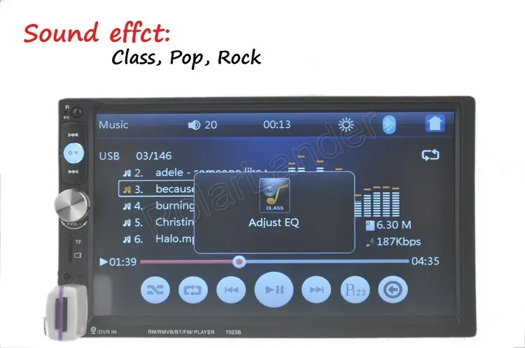 Авторадио автомобильный стерео MP5 радио 2DIN 7 дюймов сенсорный экран Кассетный