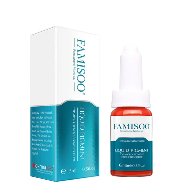 Famisoo темно-красные Тато микроблейдинг Перманентный макияж жидкие чернила