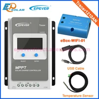wifi box epever tracer1210an epsolar regulator 12v 24v auto work solar panel controller ebox wifi 01 usb temperature sensor