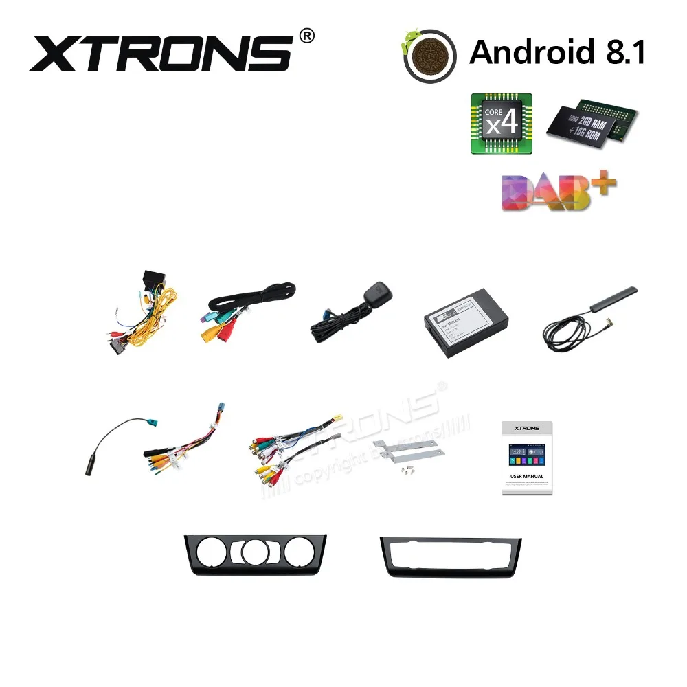 XTRONS радио Android 8 1 автомобильный DVD плеер gps RCA OBD DAB WI FI для BMW E81 2007 2011 E82 2013 E88 2008 2009 2010