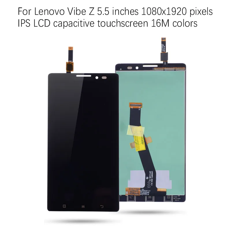 Дисплей для Lenovo Vibe Z K910 LCD в сборе с тачскрином на рамке Оригинал черный|lcd