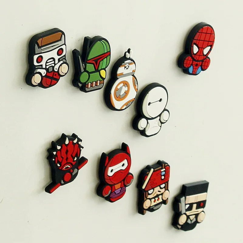 Симпатичный мини ПВХ мультфильм холодильник магнитная герои Творческий