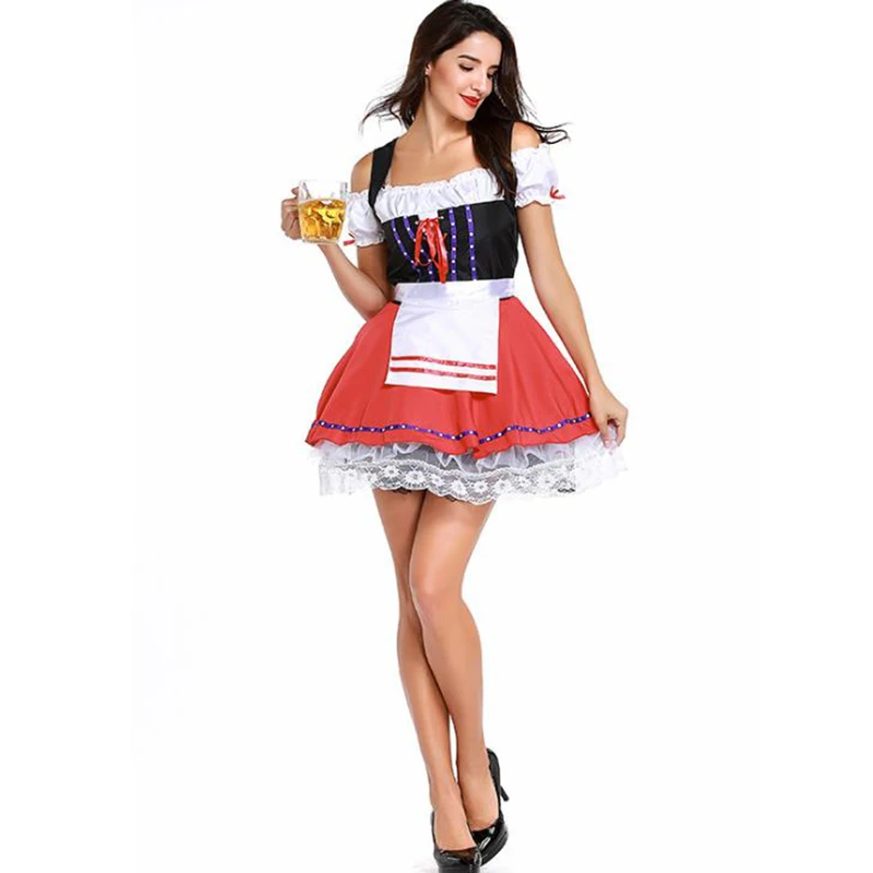 Новинка модный костюм октоверфеста немецкая Bavarian Heidi нарядное платье дирндль