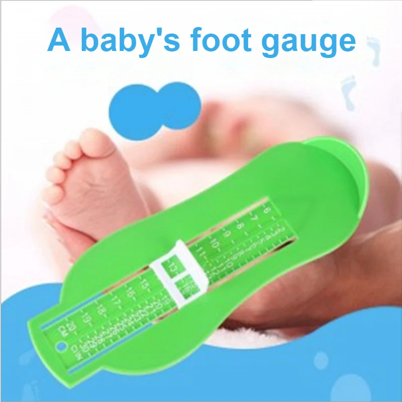 

2018 newest Infant Toddler Baby Kid Feet Length Growing Measuring Ruler Subscript Foot Tool Protractor Scale 0-8age