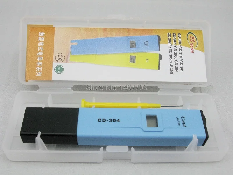 Карманный Измеритель проводимости ручка ec метр cd 304 100 19990 США/см|conductivity meter|ec metermeter