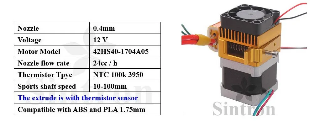 [SINTRON] Высокая точность DIY 3d принтер Полный комплект для Reprap Prusa i3, MK3 heatкровать, lcd 2004, MK8 экструдер