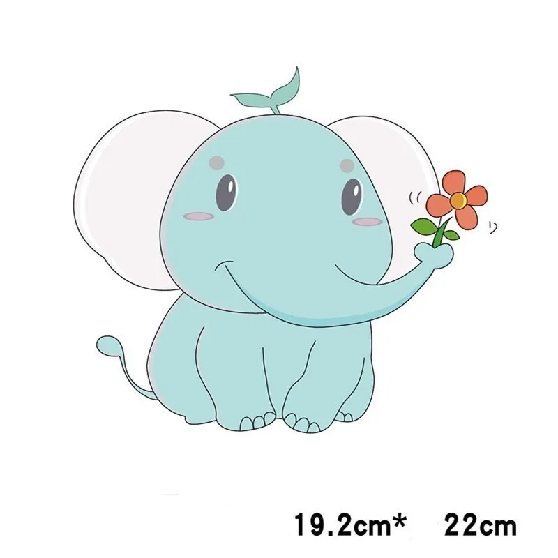 Милый пластырь с мультяшным цветком слоником для девочек утюжок на