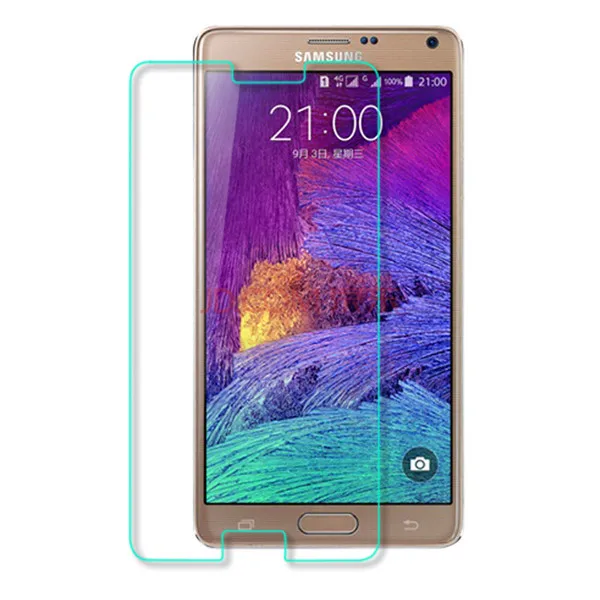 2 шт для стекла Samsung Galaxy Note 4 защита экрана закаленное стекло стеклянная пленка |