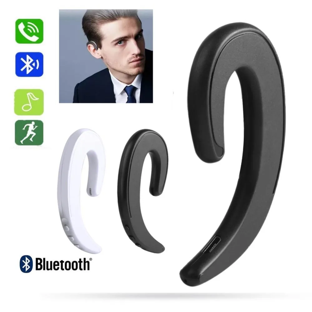 ECos ушные крючки беспроводные наушники Bluetooth костная проводимость с микрофоном