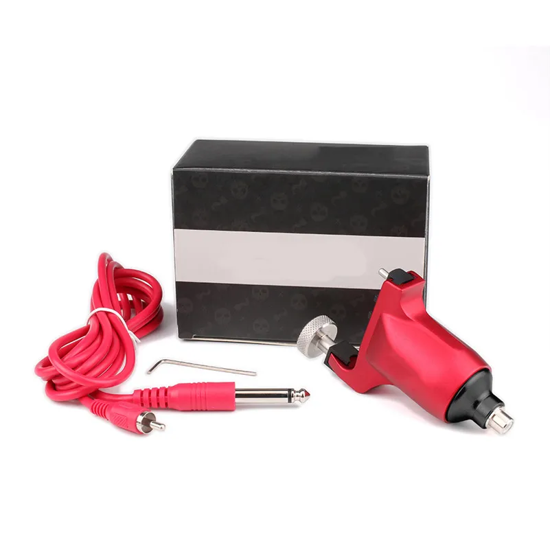 2018 Новая профессиональная алюминиевая ротационная тату-машина пушка Лайнер Шейдер с интерфейсом RCA для боди-арта черная синяя красная