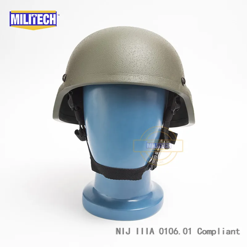 MILITECH OD NIJ IIIA 3A MICH пуля доказательство шлем Aramid ACH баллистический шлем пуленепробиваемый Митч 2000 Шлем с тестовым отчет