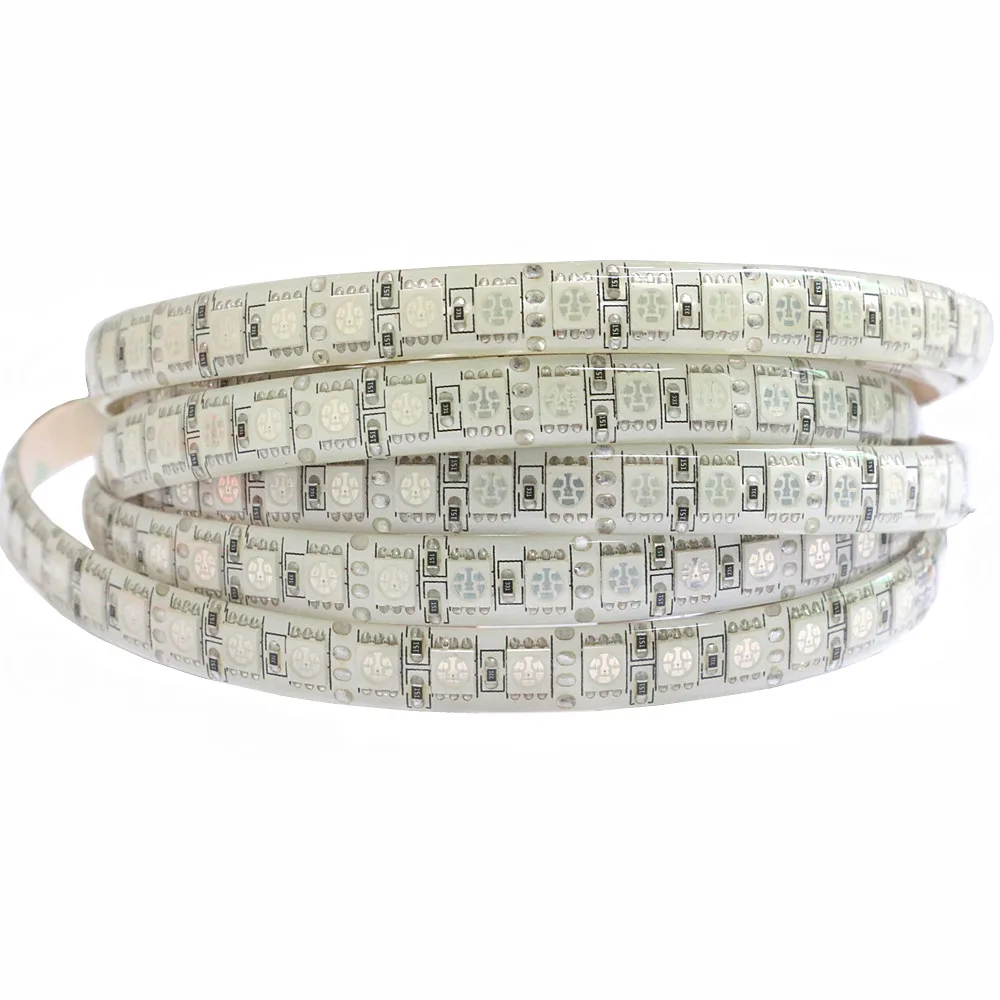 DC 12V Светодиодная лента 5050 5m 600 LEDS Гибкая светодиодная 120 leds/m Холодный/теплый белый