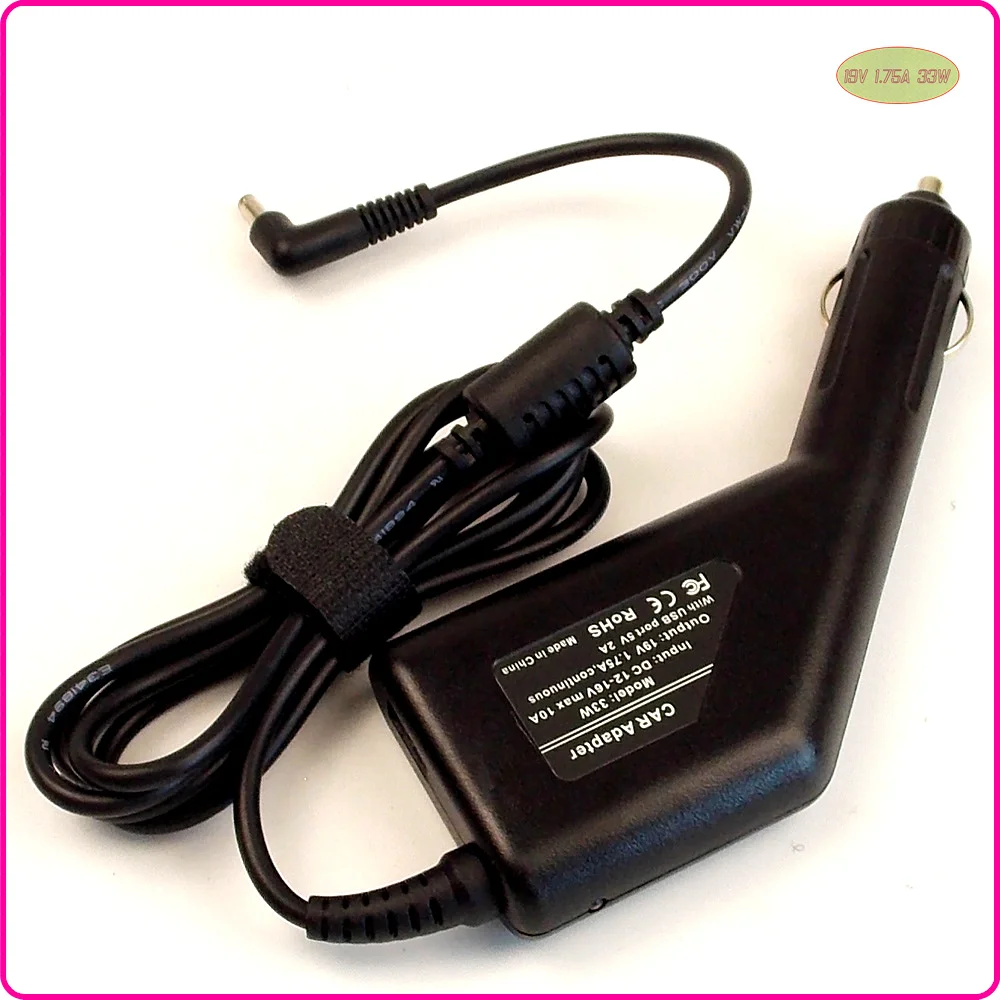 19V 1.75A DC Laptop Car Charger with USB Port for ASUS VivoBook X202E X202E-DH31T X202E-CT006H X202E-DB21T | Компьютеры и офис