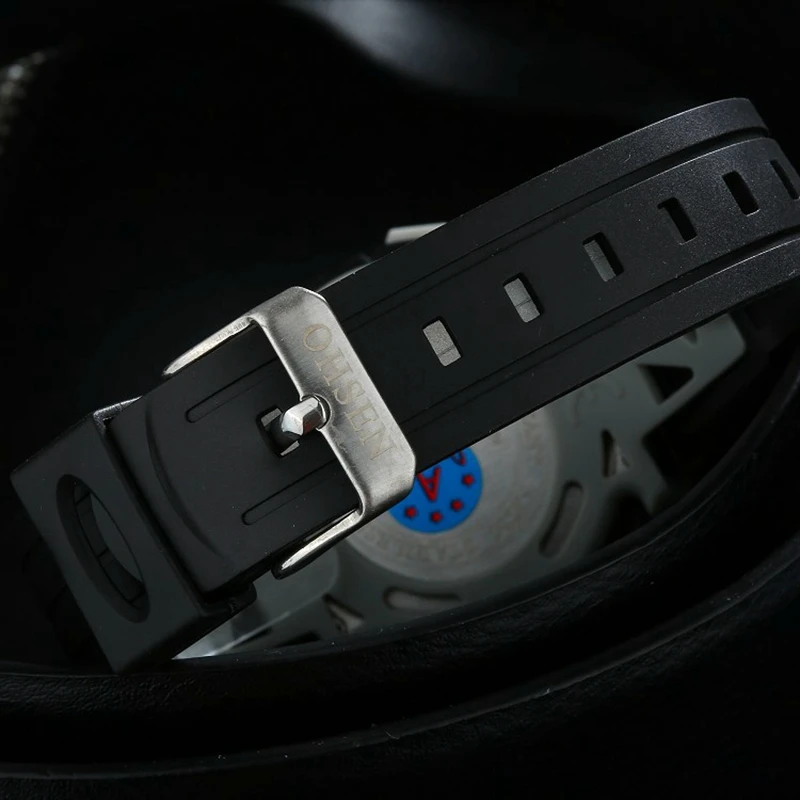 OHSEN бренд lcd Dual Time Zone наручные часы мужские спортивные цифровые водонепроницаемые